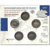 Germany, Euro Set of 5 x 2 Euro, 2007 ADFGJ