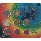 Spain, Euro Set of 8 coins, 2000