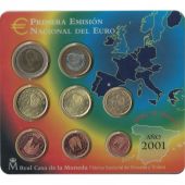 Spain, Euro Set of 8 coins, 2001