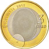 Slovenia, 3 Euro, 2012, KM:109, MS(63), Bi-Metallic