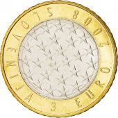 Slovenia, 3 Euro, 2008, KM:81, MS(63), Bi-Metallic