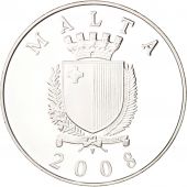 Malta, 10 Euro, 2008, KM:136, SPL, Silver