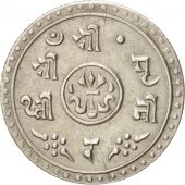 Npal, SHAH DYNASTY, Prithvi Bir Bikram, 1/2 Mohar, 1911, SUP, Silver, KM:649