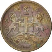 INDIA-BRITISH, 1/2 Pice, 1853, Calcutta, TTB+, Cuivre, KM:464