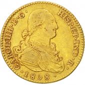 Spain, Charles IV, 2 Escudos, 1808, Madrid, EF(40-45), Gold, KM:435.1