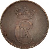 Denmark, Christian IX, 2 re, 1875, EF(40-45), Bronze, KM:793.1