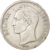 Venezuela, Gram 25, 5 Bolivares, 1936, EF(40-45), Silver, KM:24.2