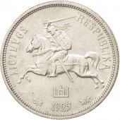 Lithuania, 5 Litai, 1925, Kings Norton, AU(55-58), Silver, KM:78
