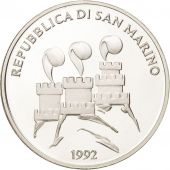 San Marino, 1000 Lire, 1992, Rome, MS(64), Silver, KM:277