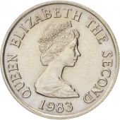 Jersey, Elizabeth II, 5 Pence, 1983, MS(63), Copper-nickel, KM:56.1