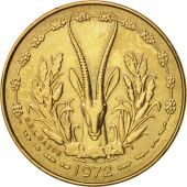 West African States, 5 Francs, 1972, Paris, AU(55-58), Aluminum-Nickel-Bronze...