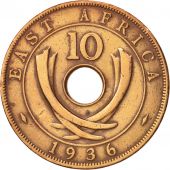 EAST AFRICA, Edward VIII, 10 Cents, 1936, TTB, Bronze, KM:24
