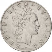 Italy, 50 Lire, 1955, Rome, EF(40-45), Stainless Steel, KM:95.1