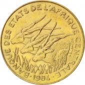 tats de lAfrique centrale, 10 Francs, 1984, Paris, TTB+, Aluminum-Bronze,...