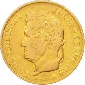 France, Louis-Philippe, 40 Francs, 1833, Paris, VF(30-35), Gold, KM:747.1