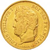 France, Louis-Philippe, 40 Francs, 1837, Paris, SUP, Or, KM:747.1, Gadoury:1106