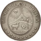Bolivia, 50 Centavos, 1972, EF(40-45), Nickel Clad Steel, KM:190