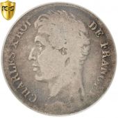 France, Charles X, 1/2 Franc, 1830, Bordeaux, PCGS, G04, AB+, Argent, KM:723.7