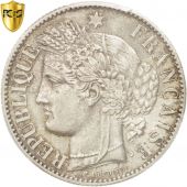 France, Crs, 2 Francs, 1887, Paris, PCGS, AU58, SUP, Argent, KM:817.1