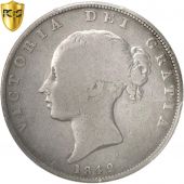 Grande-Bretagne, Victoria, 1/2 Crown, 1842, PCGS, VG08, B, Argent, KM:740