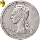 SAINT PIERRE & MIQUELON, Franc, 1948, Piedfort, PCGS, SP64, Aluminum, KM:PE1