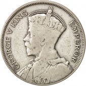 Nouvelle-Zlande, George V, 1/2 Crown, 1933, TB, Argent, KM:5