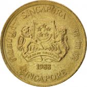 Singapore, 5 Cents, 1988, British Royal Mint, AU(55-58), Aluminum-Bronze, KM:50