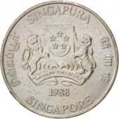 Singapore, 20 Cents, 1988, British Royal Mint, EF(40-45), Copper-nickel, KM:52