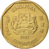 Singapour, Dollar, 1989, British Royal Mint, SUP, Aluminum-Bronze, KM:54b