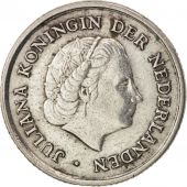 Netherlands Antilles, Juliana, 1/10 Gulden, 1966, EF(40-45), Silver, KM:3