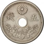 Japan, Yoshihito, 5 Sen, 1922, EF(40-45), Copper-nickel, KM:44