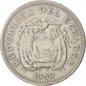 Ecuador, Sucre, Un, 1959, VF(30-35), Copper-nickel, KM:78a