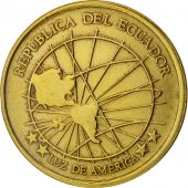 Ecuador, Centavo, Un, 2000, AU(50-53), Brass, KM:104