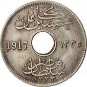 gypte, Hussein Kamil, 5 Milliemes, 1917, TTB, Copper-nickel, KM:315