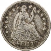 tats-Unis, Seated Liberty Half Dime, 1853, Philadelphia, TB+, KM:76