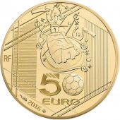 France, Monnaie de Paris, 50 Euro, UEFA Euro 2016, Reprise, 2016, MS, Gold