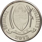 Botswana, 10 Thebe, 2013, MS(63), Copper Plated Steel
