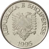 Albania, 5 Lek, 1995, MS(63), Nickel plated steel, KM:76