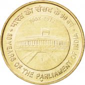 INDIA-REPUBLIC, 5 Rupees, 2012, MS(63), Nickel-brass, KM:404