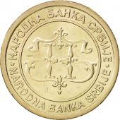 Serbia, 5 Dinara, 2003, MS(63), Copper-Nickel-Zinc, KM:36