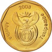 South Africa, 50 Cents, 2008, Pretoria, MS(63), Bronze Plated Steel, KM:443