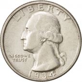 tats-Unis, Washington Quarter, 1934, TTB, KM:164