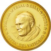 Vatican, Medal, 20 C, Essai-Trial Jean Paul II, 2005, SPL, Brass