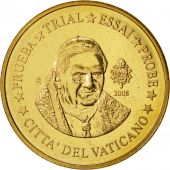 Vatican, Medal, 50 C, Essai-Trial Benoit XVI, 2008, SPL, Brass