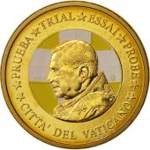 Vatican, Medal, 10 C, Essai-Trial Benoit XVI, couleur, 2007, SPL, Brass