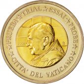 Vatican, Medal, 2 E, Essai-Trial Benoit XVI, 2007, MS(63), Bi-Metallic