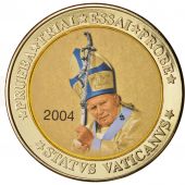 Vatican, Medal, 10 E, Essai-Trial Jean Paul II, 2004, SPL, Bi-Metallic