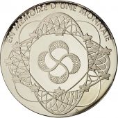 France, Medal, En mmoire, 5 Fr Pasteur, MS(65-70), Maillechort