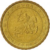 Monaco, 10 Euro Cent, 2002, AU(55-58), Brass, KM:170
