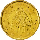 San Marino, 20 Euro Cent, 2003, SPL, Brass, KM:444